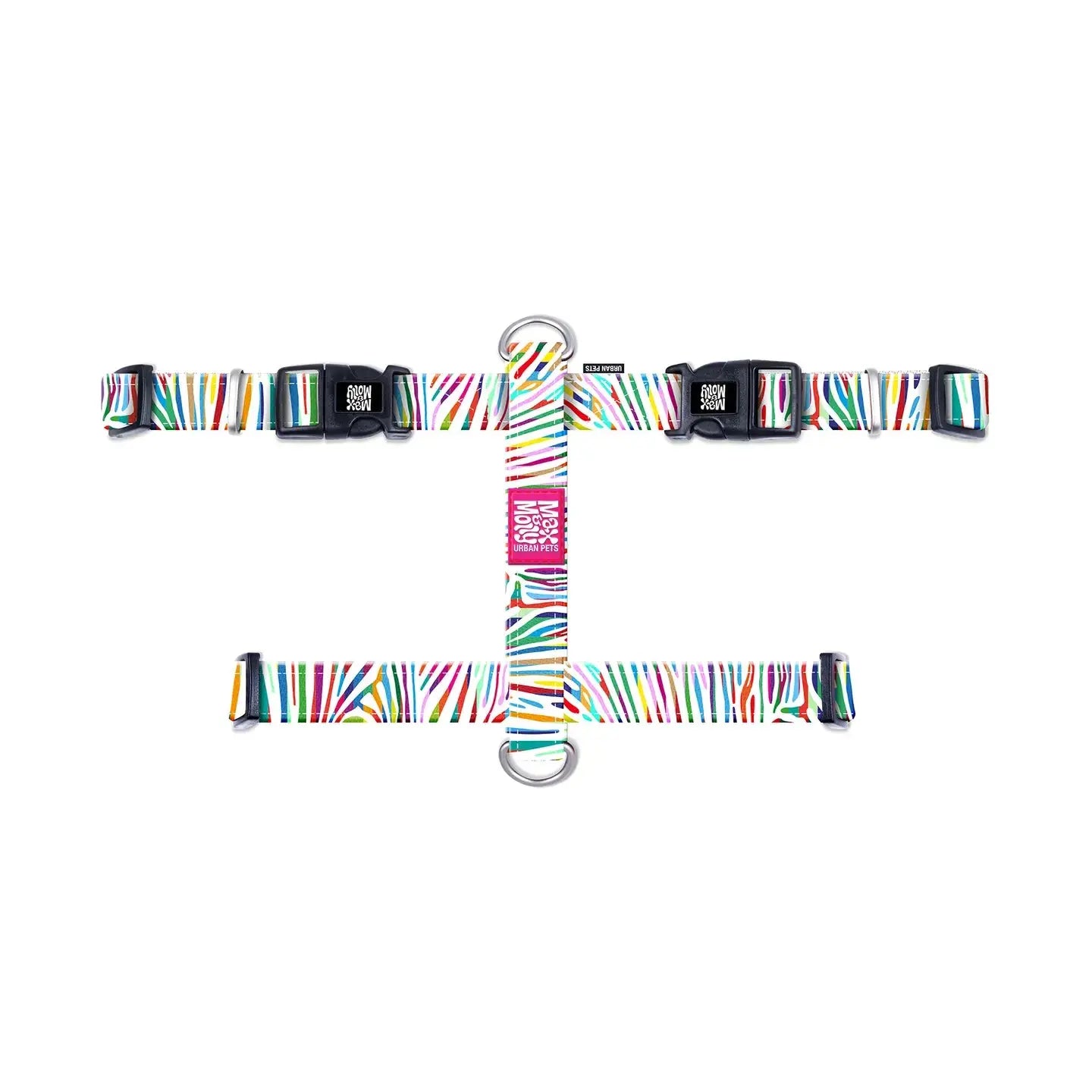 Harnais Zèbre multicolore Max & Molly